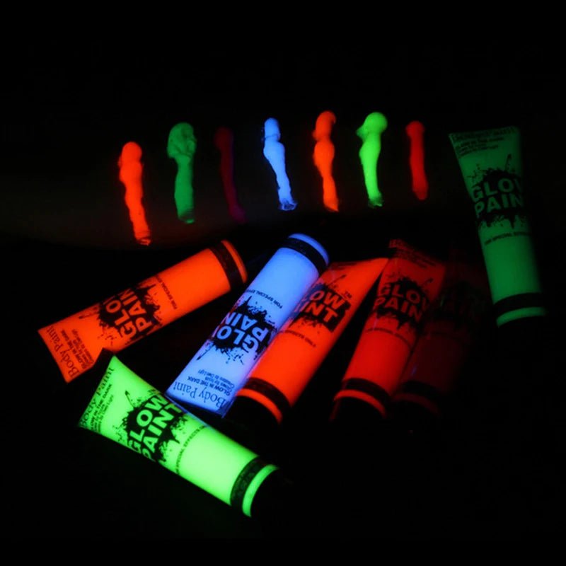 Fluorescent acrylic paint with high brightness and luminosity, perfect for parties and home decor. 58ml size. - Yeete