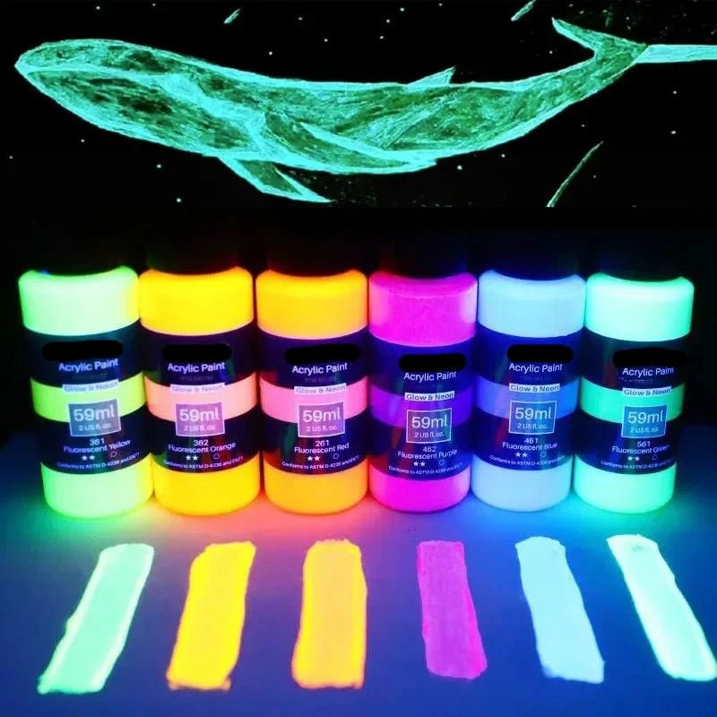 Fluorescent Wall Paint adding vibrant luminosity to home decor and party settings. - Yeete