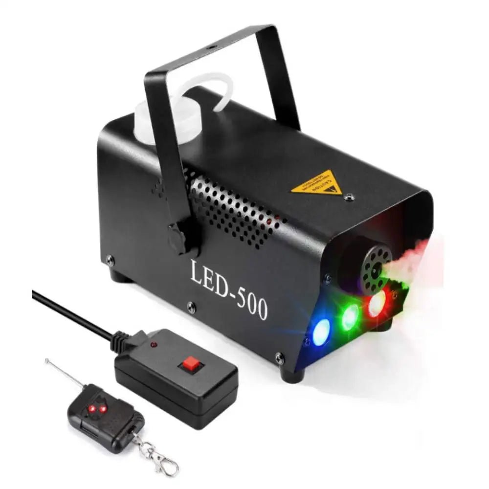 Mini Fog - 500W Wireless Smoke Machine with built - in LED lights, perfect for parties and events. - Yeete