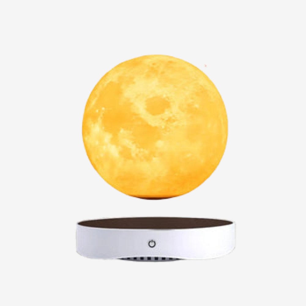 Magnetic Levitation Moon Lamp with 360 - degree rotation and touch control, featuring a realistic moon surface design. - Yeete