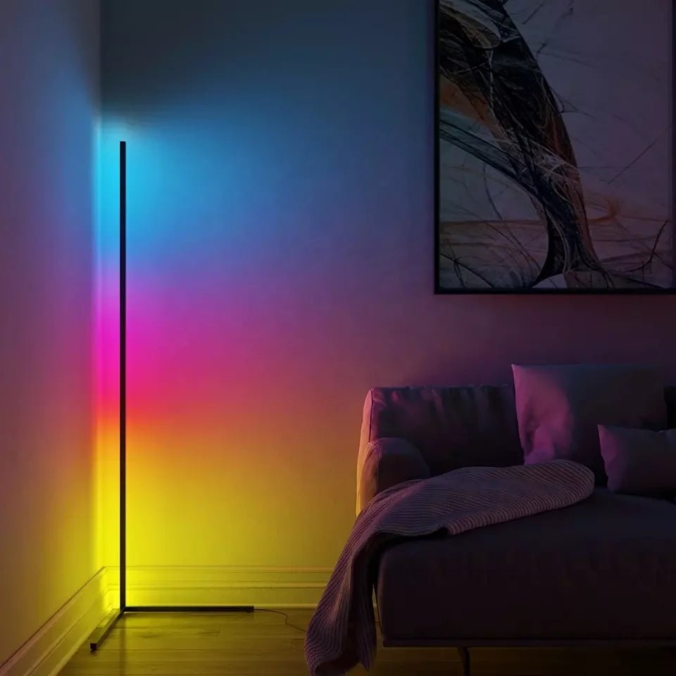 Standing RGB Lamp with 16 million color options, perfect for creating vibrant atmospheres at parties. - Yeete