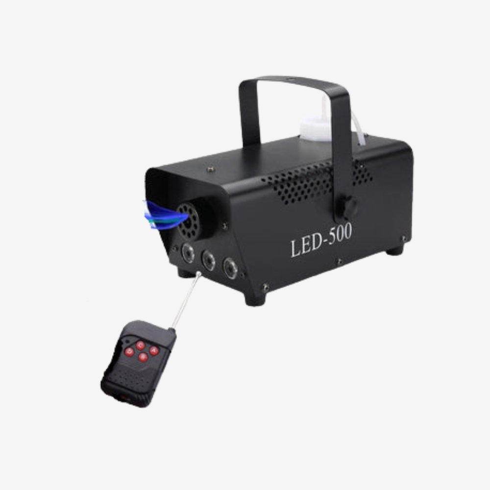 Stage Smoke Machine with 500W power, wireless remote control, and sleek black ABS casing. Ideal for parties, events, and professional use. - Yeete