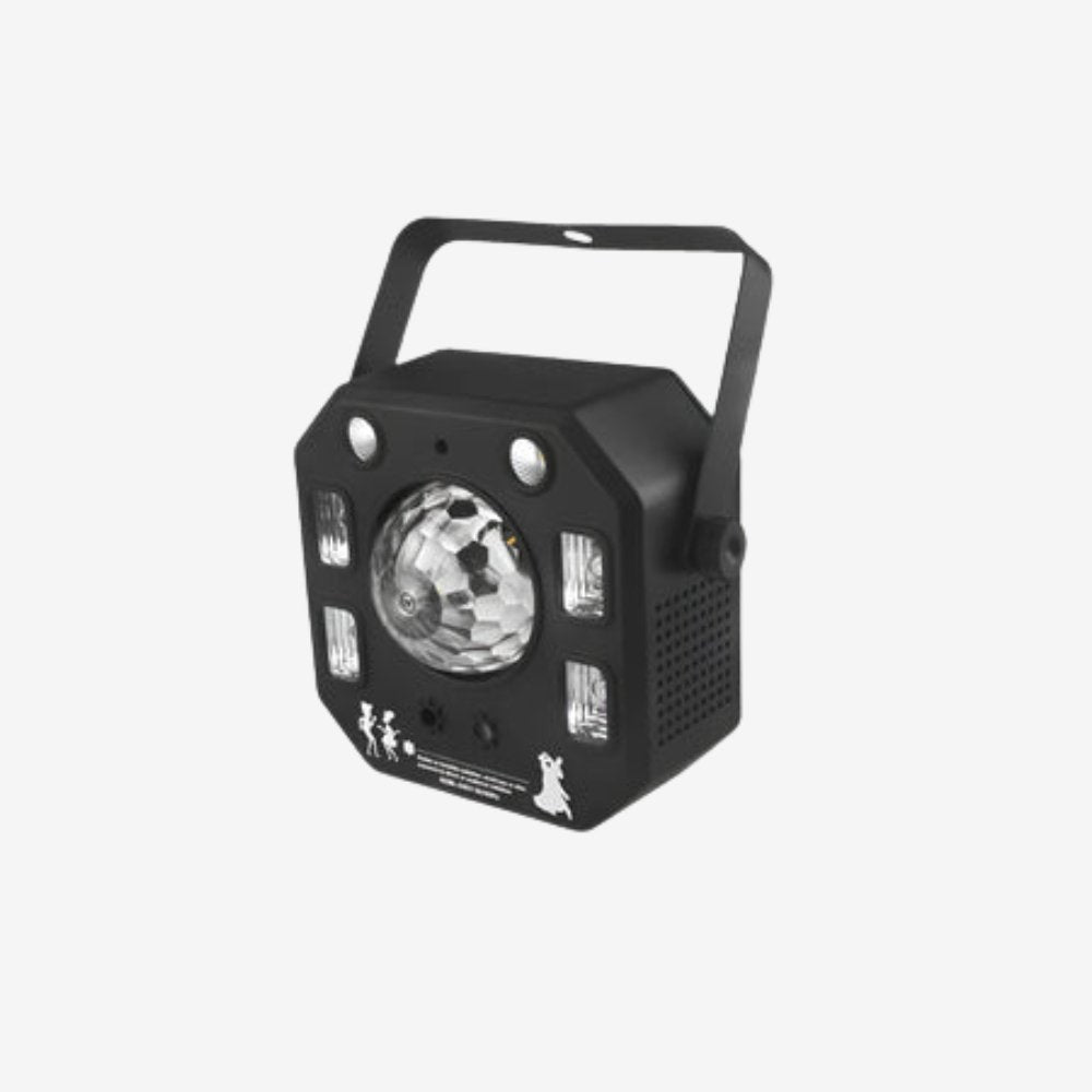 4in1 Pattern Laser Projector with rotating disco ball, perfect for DJ clubs, bars, weddings, and house parties. - Yeete