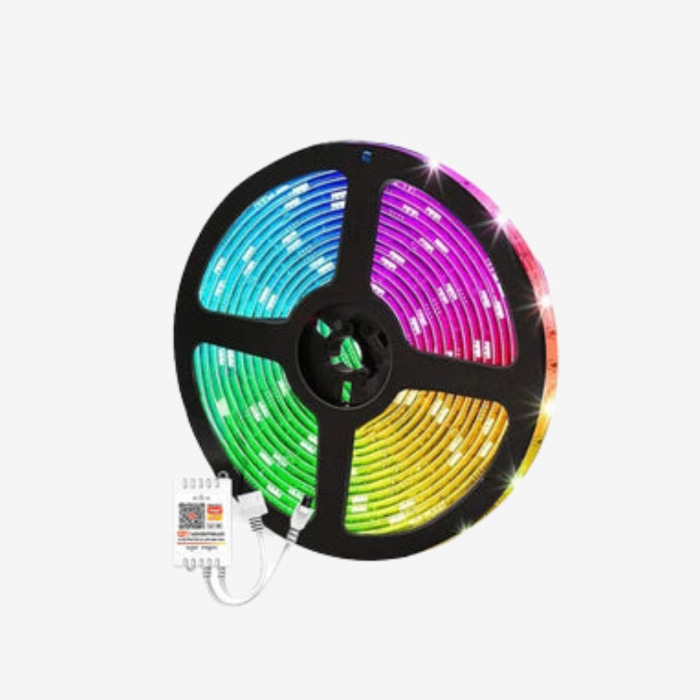 WiFi LED strip light creating a vibrant party atmosphere. - Yeete