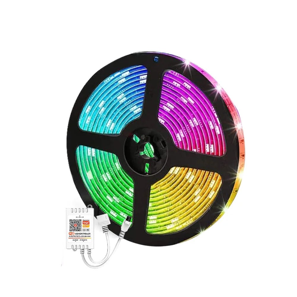 WiFi LED strip light creating a vibrant party atmosphere. - Yeete