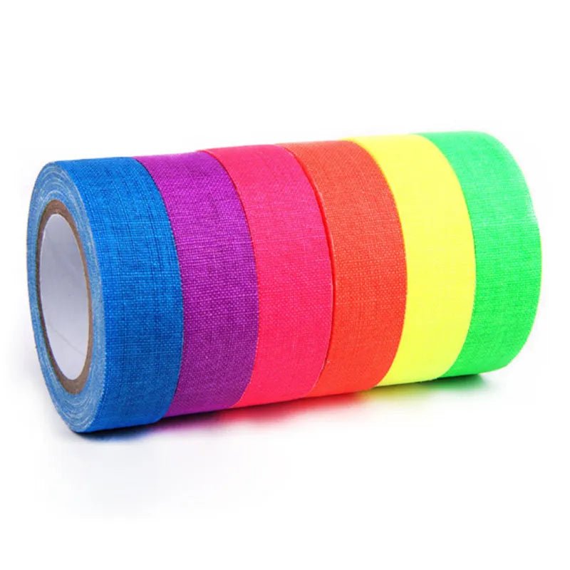 485379616934895 - meter roll of vibrant adhesive tape in six eye - catching colors, ideal for party decoration and home decor. - Yeete